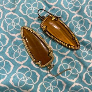 Kendra Scott tigers eye earrings